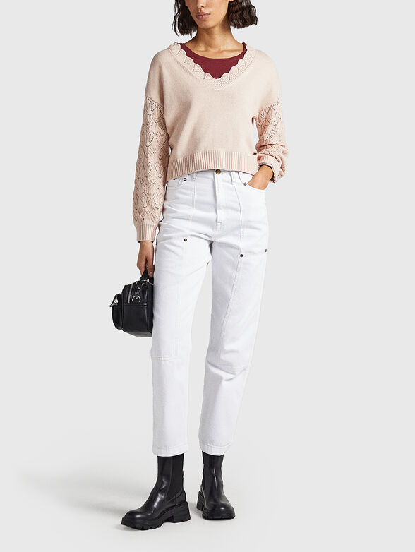 DAMARA sweater with openwork embroidery - 2