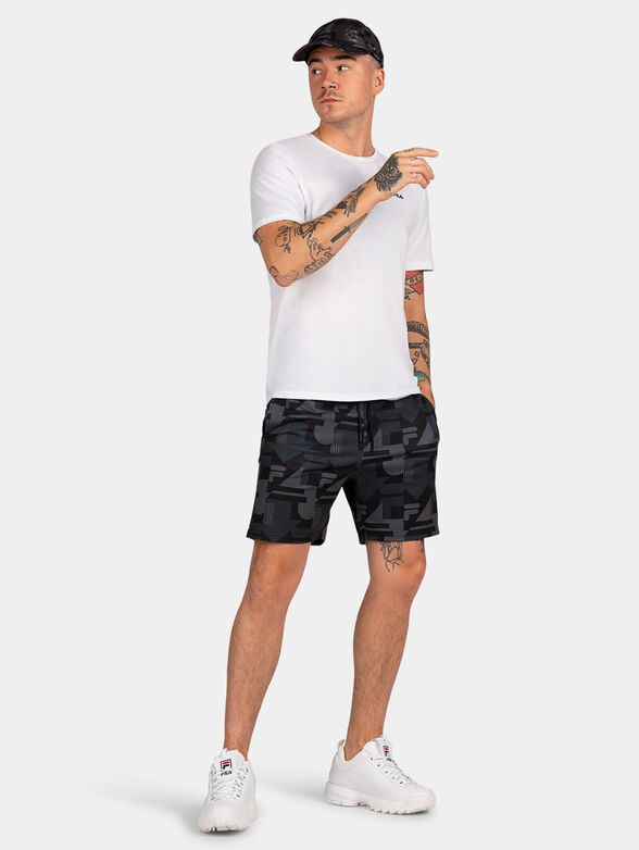 RIWNE AOP logo shorts print - 4