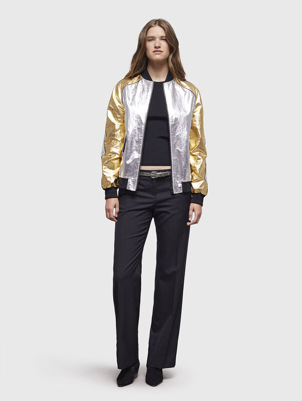 Bomber jacket with metallic effect - 2
