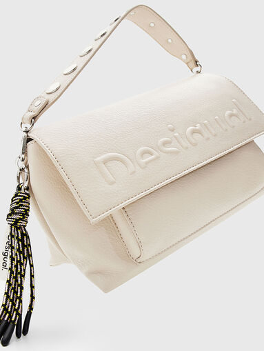 Black crossbody bag with logo detail - 4