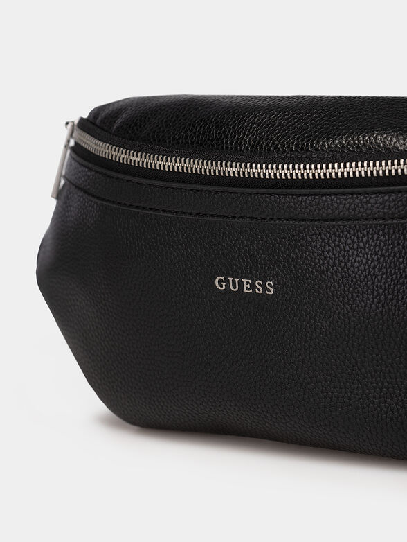 RIVIERA black waist bag with logo detail - 3