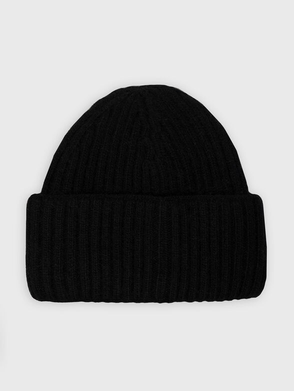 Wool blend hat with logo  - 2