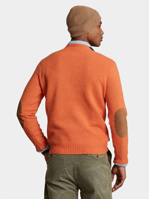 Orange wool blend sweater - 2