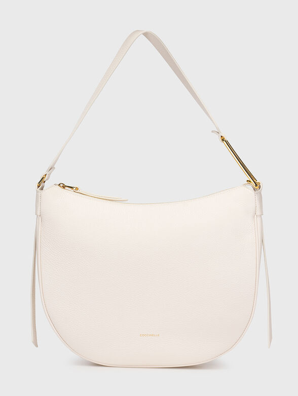 Black hobo bag with metal accent - 1