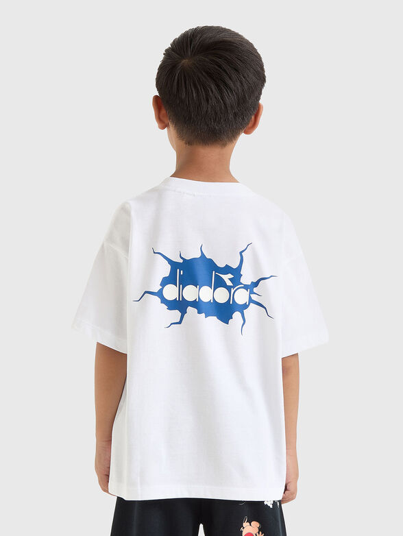 White T-shirt with  print - 3