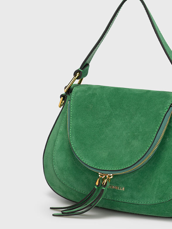 Green suede hobo bag - 4