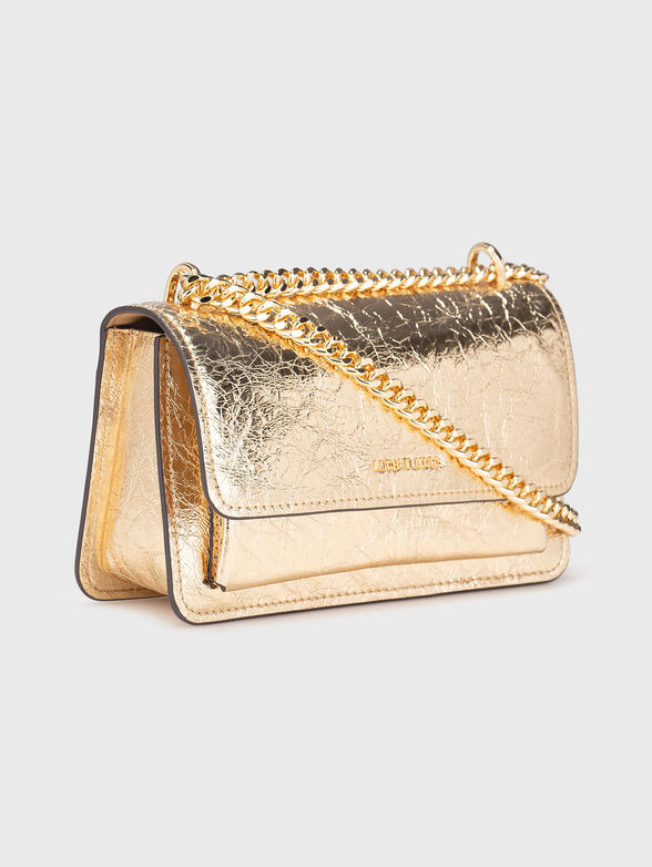 Leather crossbody bag with logo - 4