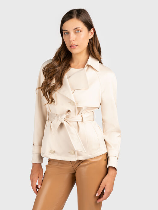 ANDREA short double-breasted trench coat