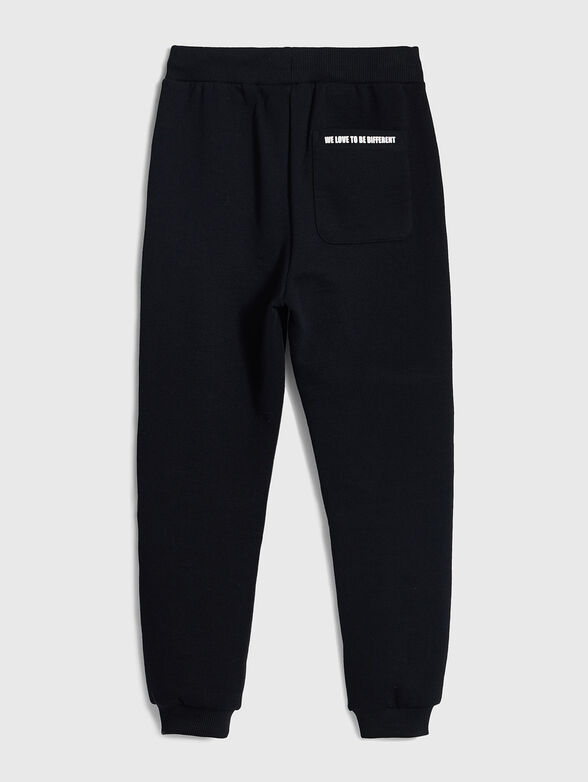 Sports trousers with logo print - 4