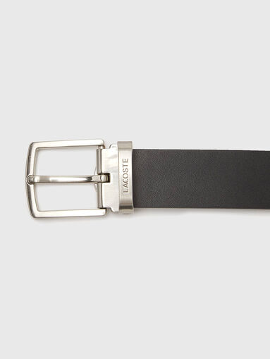 Two pin buckle leather belt set - 5