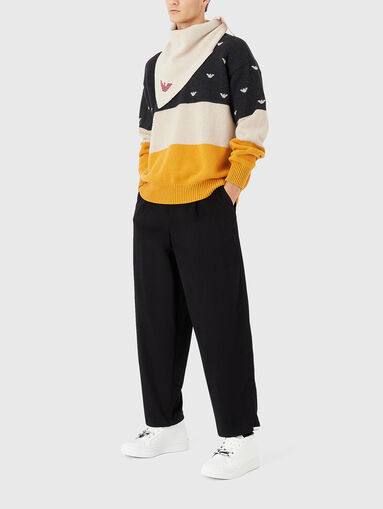 Cotton trousers with waist ties - 5