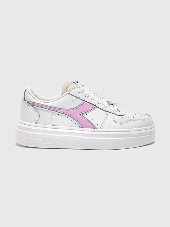 Adidași albi MAGIC BOLD cu detalii contrastante - 1