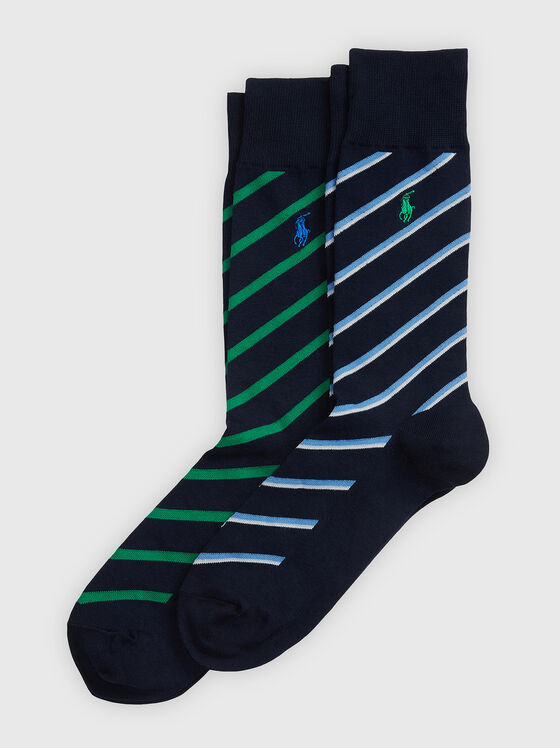 Set of two striped socks - 1