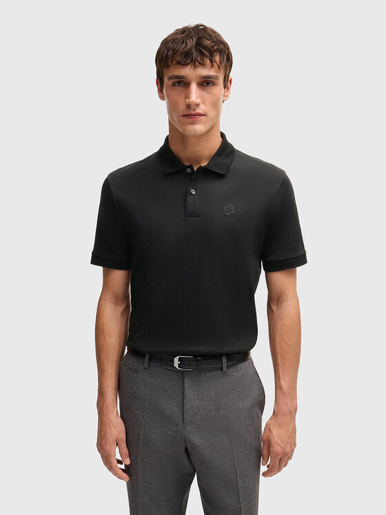 Tricou polo din bumbac cu logo - 1