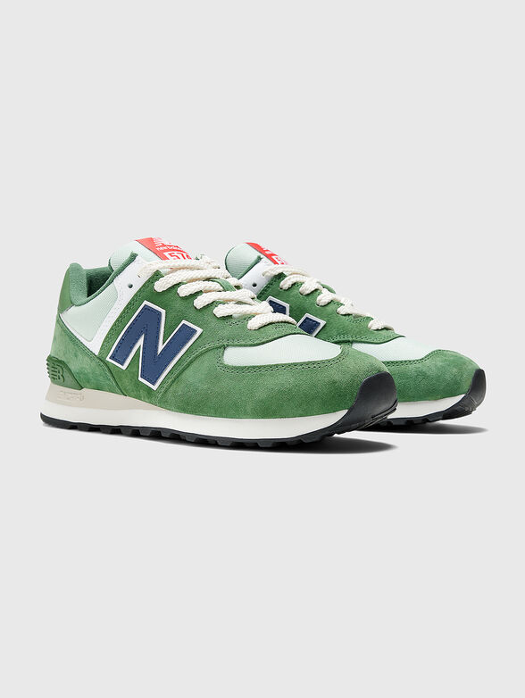 574 sneakers in green color  - 2