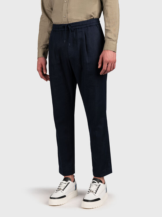 NEIL linen blend cropped pants - 1