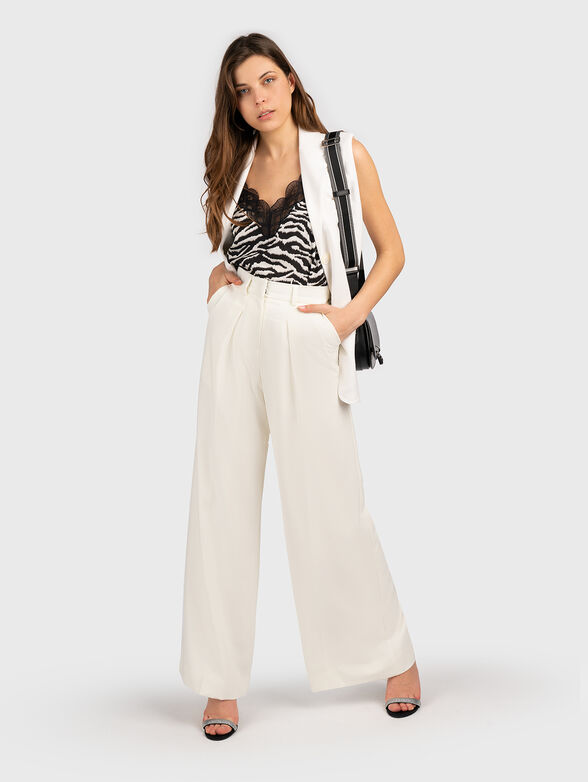 Silk top with animal print - 2