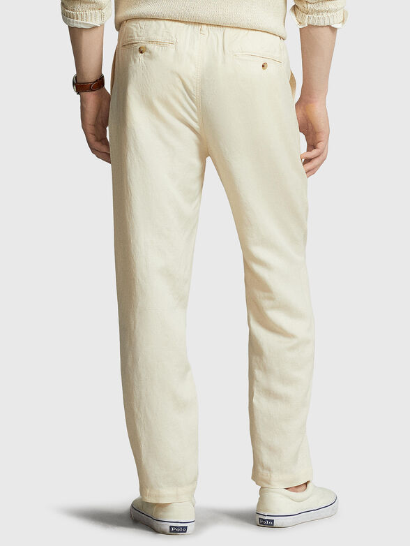 Linen blend trousers - 2