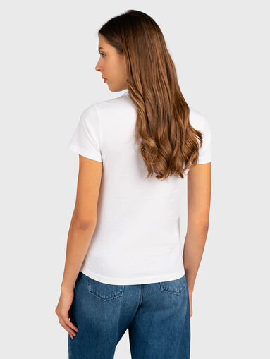 Black T-shirt with logo print - 3