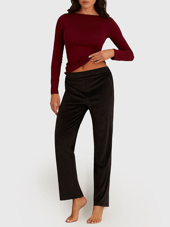 CHEENILLE black pants - 1