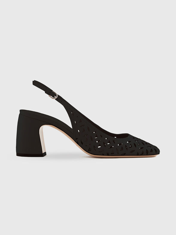 Leather sandals with perforations - 1