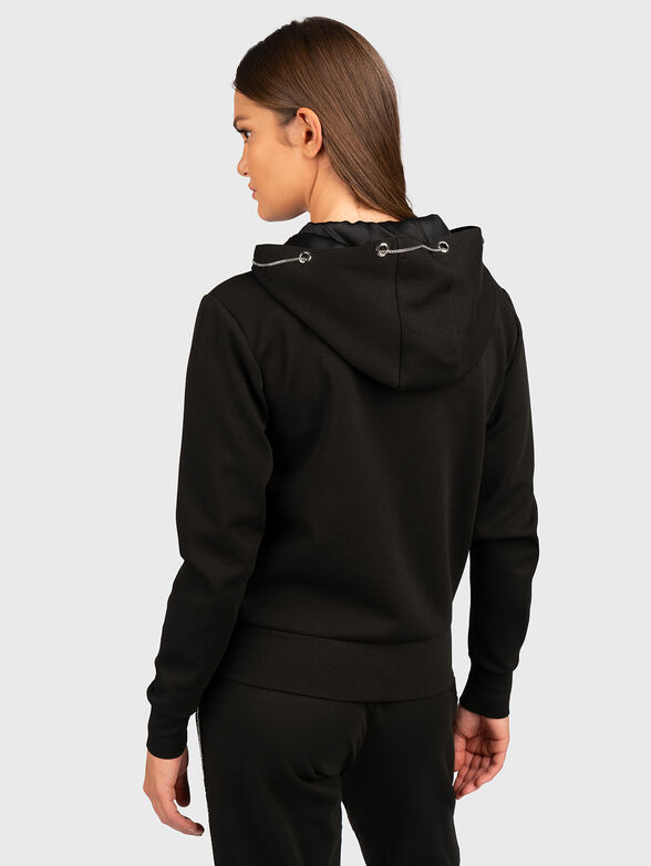 Black sweatshirt with accent logo - 3
