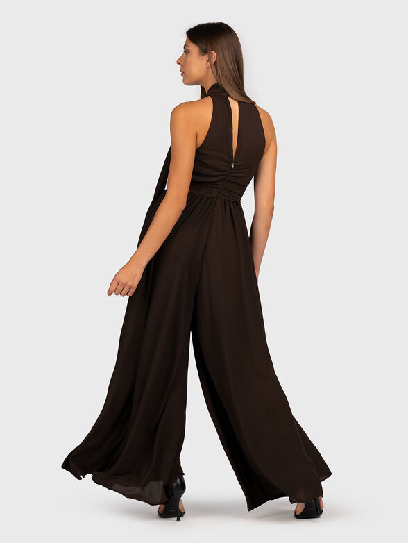 Brown jumpsuit with wide legs - 2