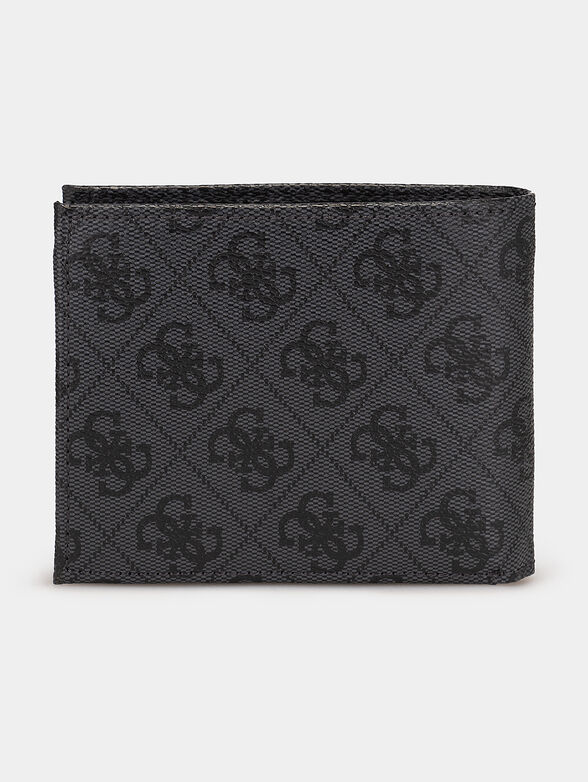 VEZZOLA black wallet with 4G logo print - 2