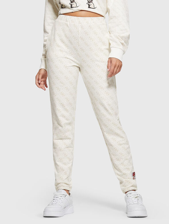 4G BANKSY Brown sports trousers - 1