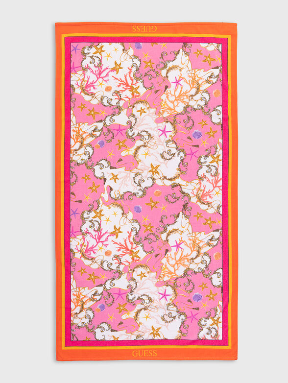 Beach towel with floral print - 1