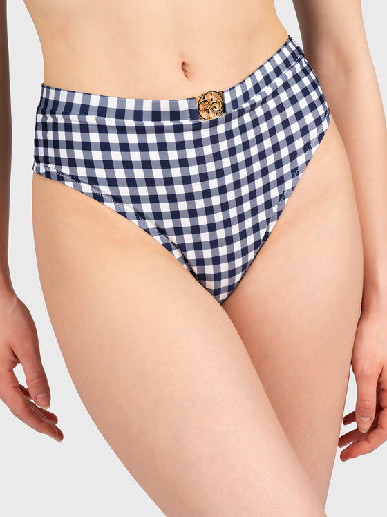 Slip de costum de baie cu talie înaltă - 1