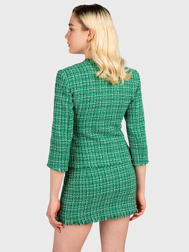 Checked jacket from boucle - 3