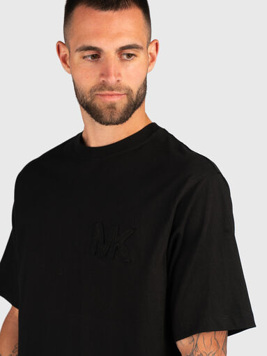 Cotton T-shirt with accent logo - 4