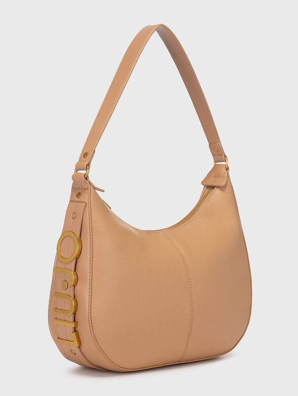 Hobo bag with logo accent - 2
