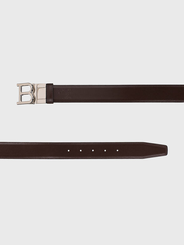 Reversible belt with logo buckle - 4