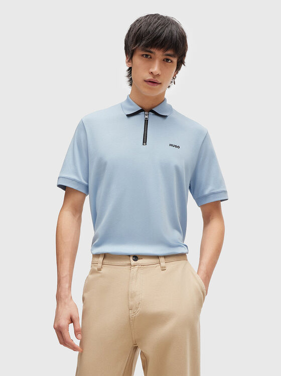 Tricou polo albastru DALOMINO cu logo - 1