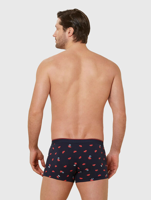 RIVIERA CLUB dark blue trunks with print - 2