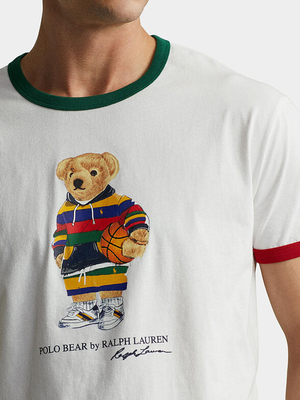 T-shirt with Polo Bear print and colored accents - 4