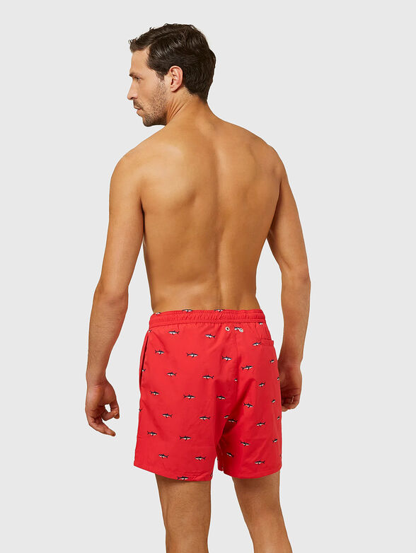 SEA BREEZE beach shorts with embroidered details - 2