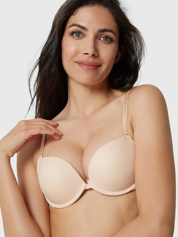 NEW JUSTIN beige bra with removable straps - 1