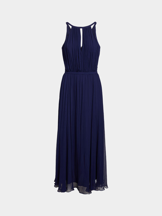 Blue viscose dress - 1