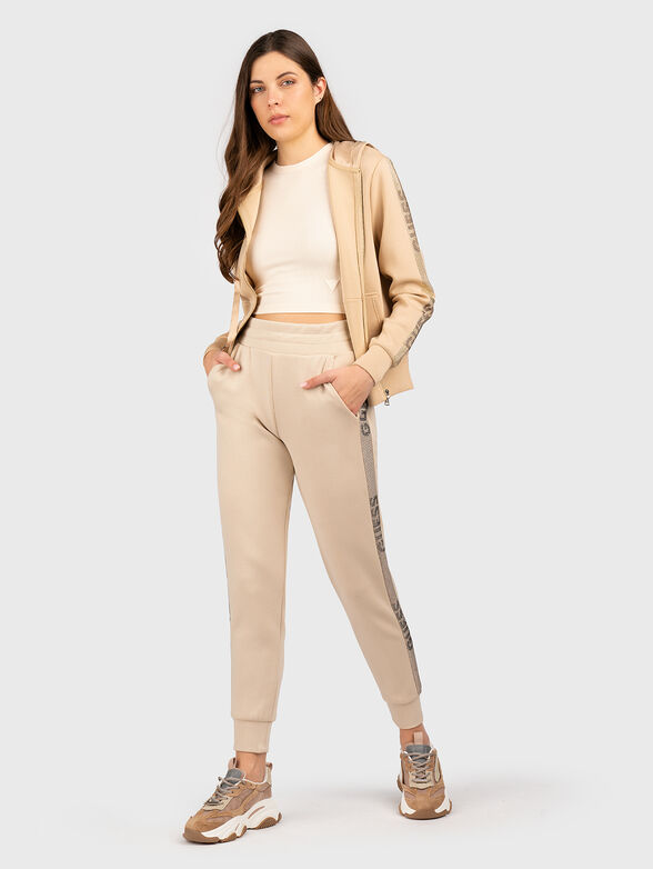 VICTOIRE SCUBA sweatpants in beige - 4