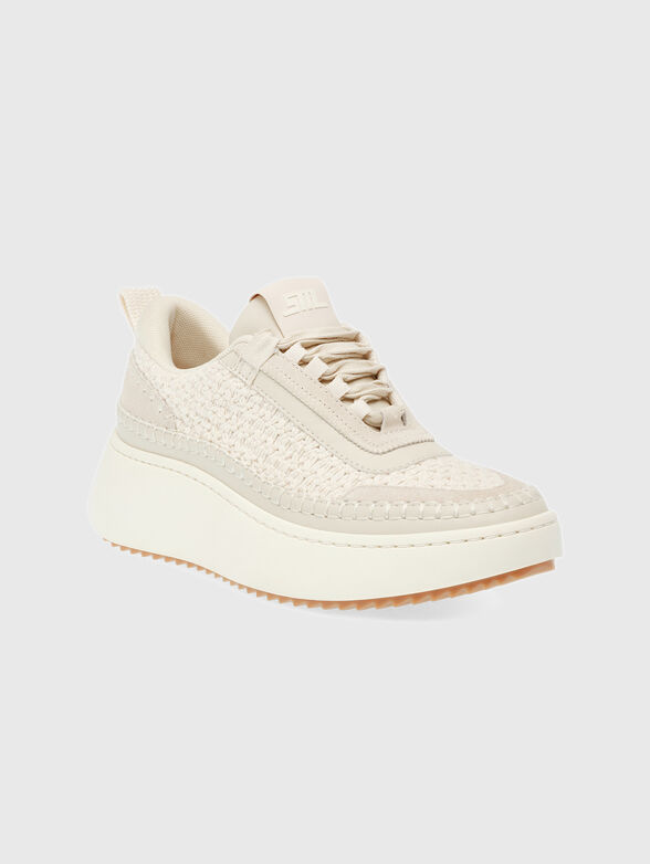 DOUBLETAKE sneaker in beige on platform - 3