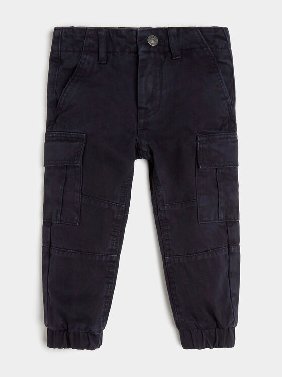 Dark blue cargo pants - 1