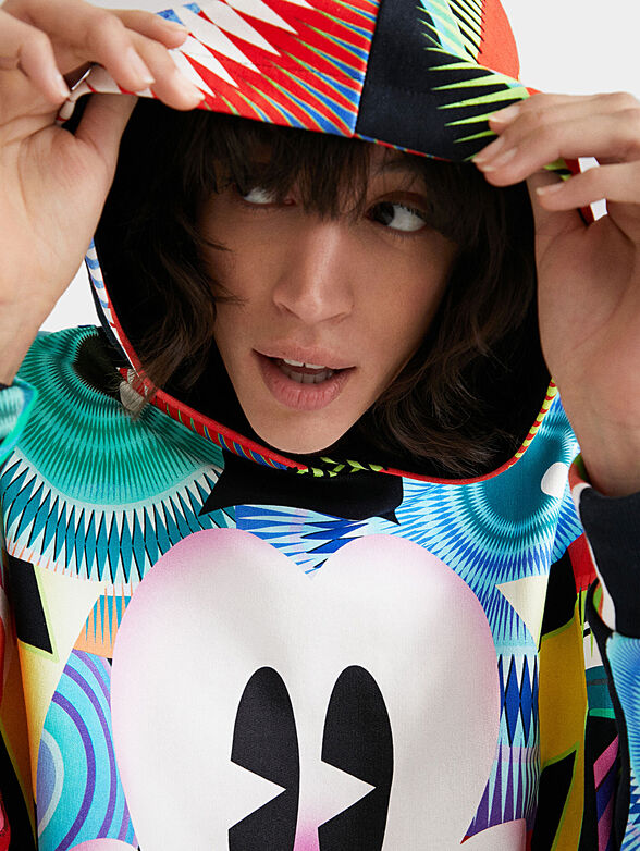 Multicolor sweatshirt with Mickey Mouse print - 5