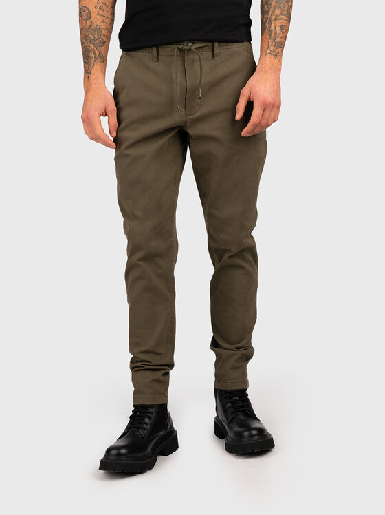 Green trousers with ties  - 1