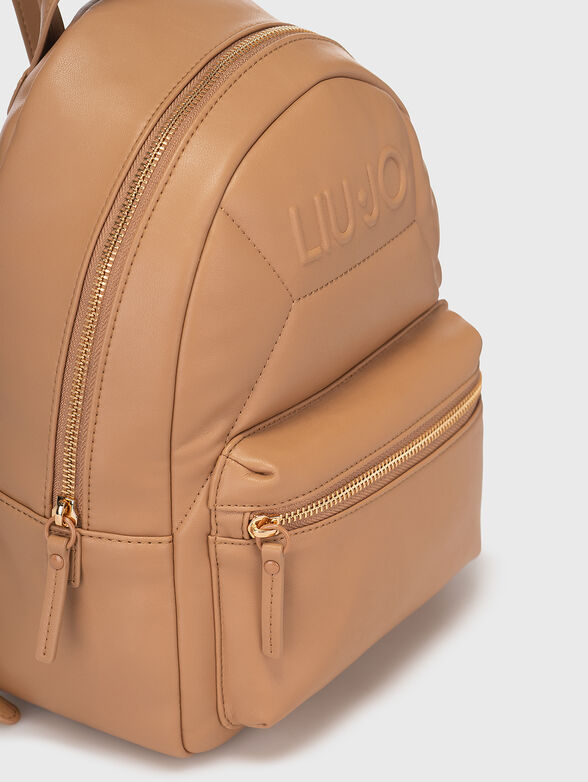 Black backpack with logo accent - 4