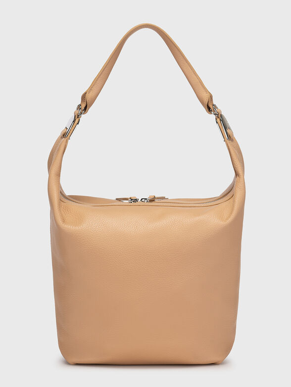 Beige bag with grainy texture   - 2