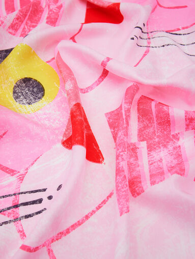 PINK PANTHER scarf in fucsia color - 5