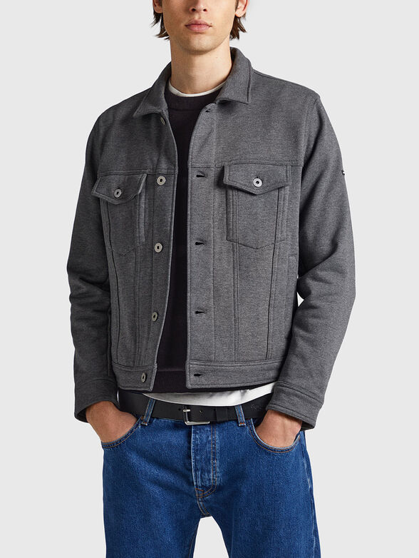 BRYSON grey cropped jacket - 1